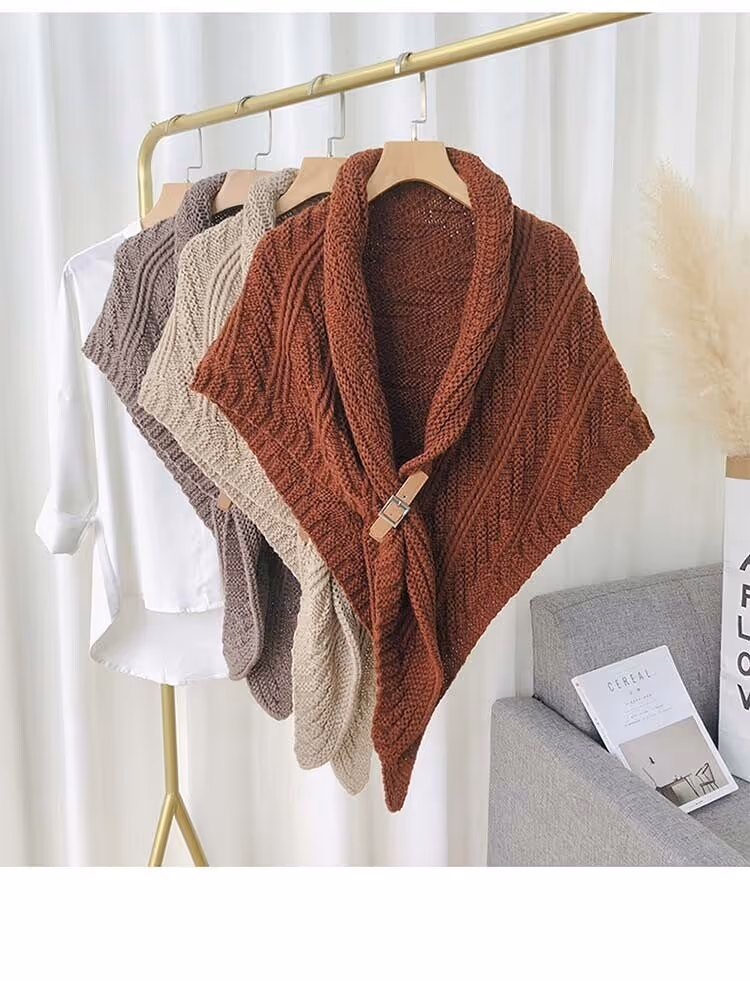 Multifunctional Triangle Shawl for Ladies